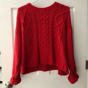 Knit Red Sweater ♥️